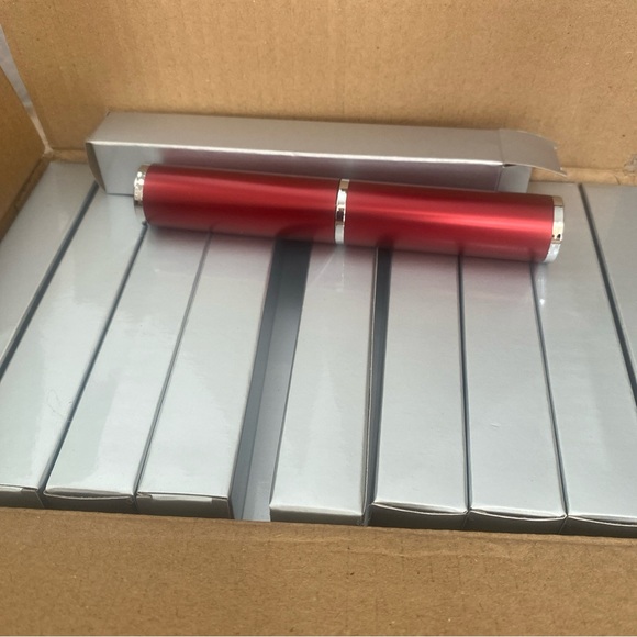 50 red metal pen tubes cases stocking stuffers - Picture 6 of 6
